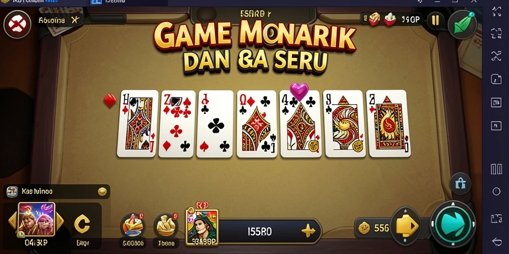 Tangkapan layar utama gameplay Domino yang seru di 55RP.