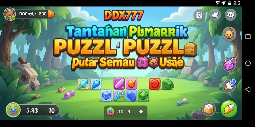 Screenshot dari gameplay IDX777 yang seru dan penuh tantangan Puzzle.