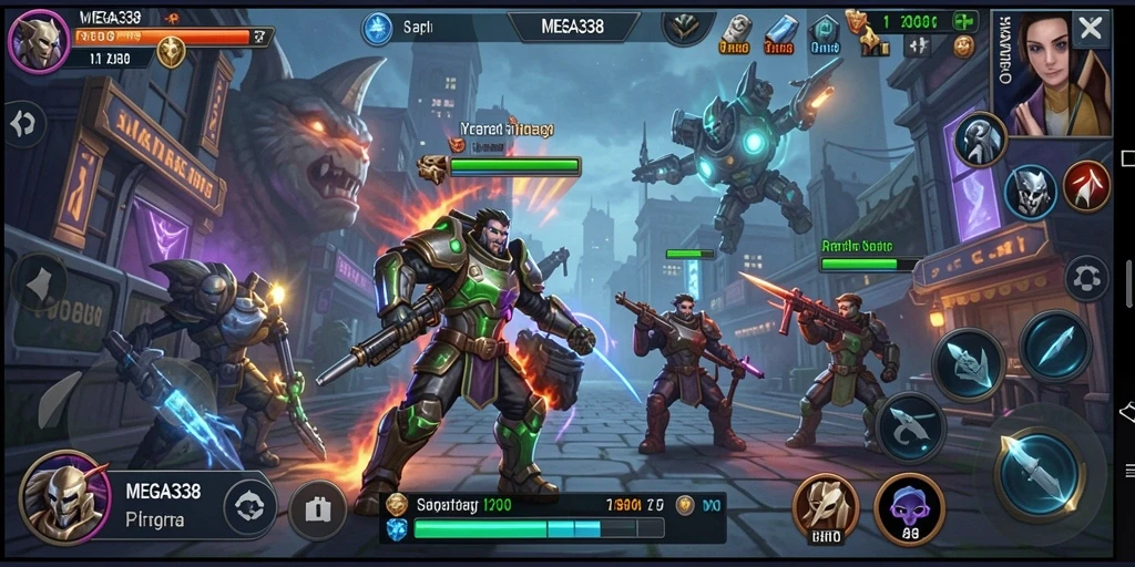 Tampilan gameplay strategis yang mendebarkan dalam MEGA338.
