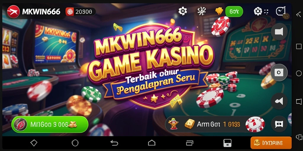 Screenshot utama MKWIN666 menampilkan gameplay Kasino yang menarik dan interaktif.
