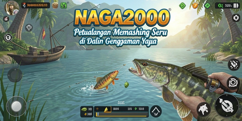 Tangkapan ikan yang mengesankan dalam gameplay NAGA2000.