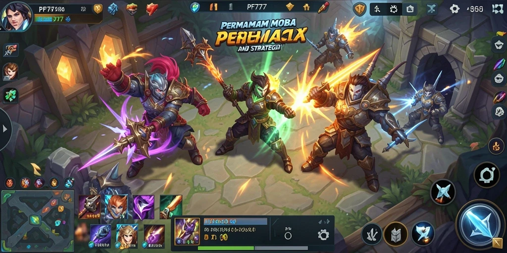 Tangkapan layar gameplay PF777 yang menampilkan pertarungan seru antar pemain.
