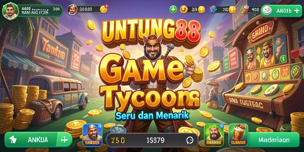 Screenshot gameplay UNTUNG88 menampilkan simulasi bisnis yang mendalam.