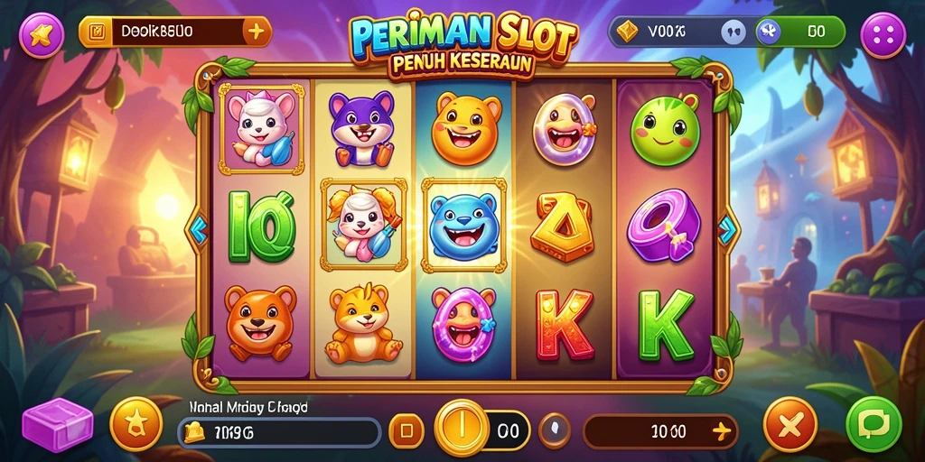 Screenshot gameplay V07 menampilkan keseruan dan tema yang menarik.